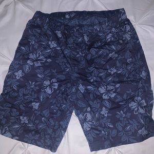 Uniqlo Navy Blue Floral Print Shorts